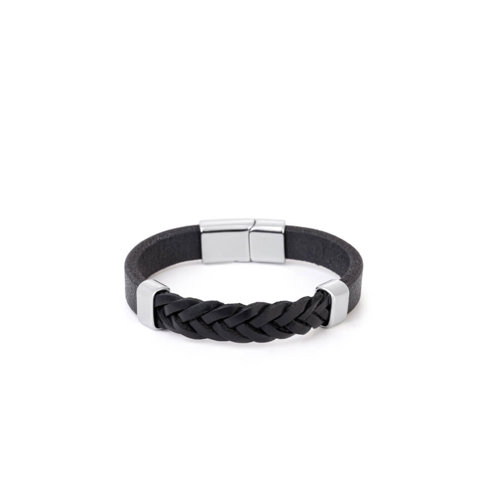 Men's leather bracelet BR012 دستبند چرم مردانه BR012 برند لادومیر