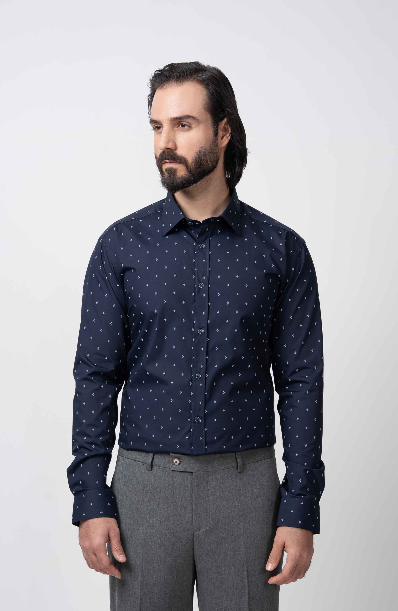 Men's-shirt-P116 پیراهن مردانه طرحدار P116