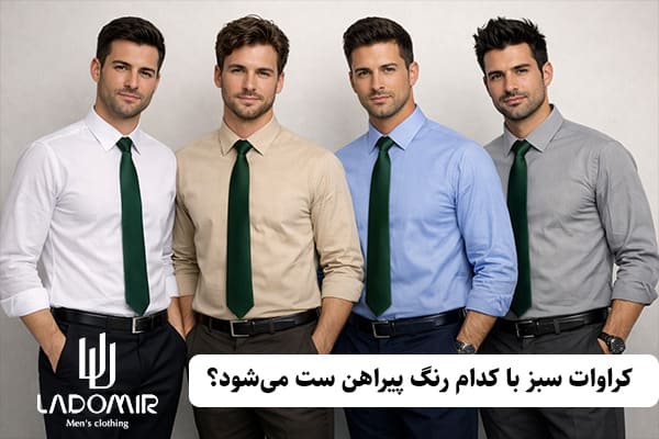 کراوات سبز را با کدام پیراهن ست کنیم؟