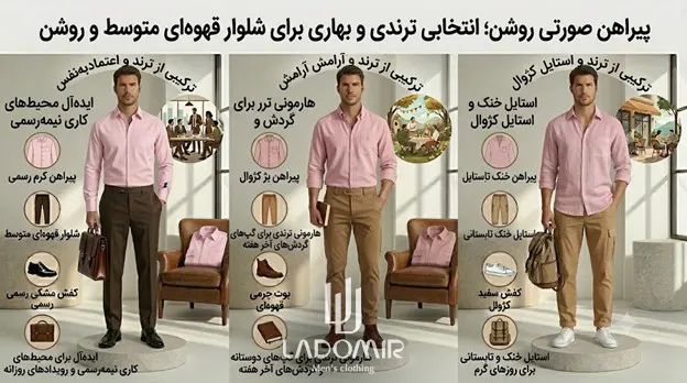پیراهن صورتی روشن