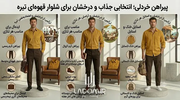 پیراهن خردلی
