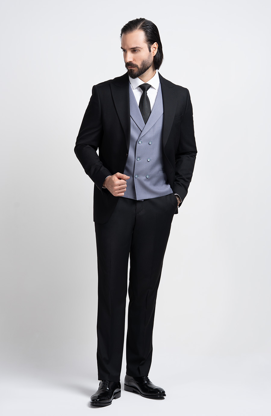 men suit sv44 style کت و شلوار ژیله یقه بلیزر مردانه SV44