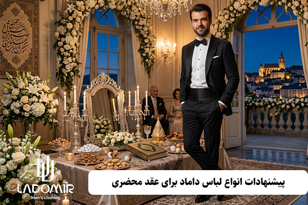 پیشنهاد لباس داماد برای عقد محضری لاکچری و رسمی