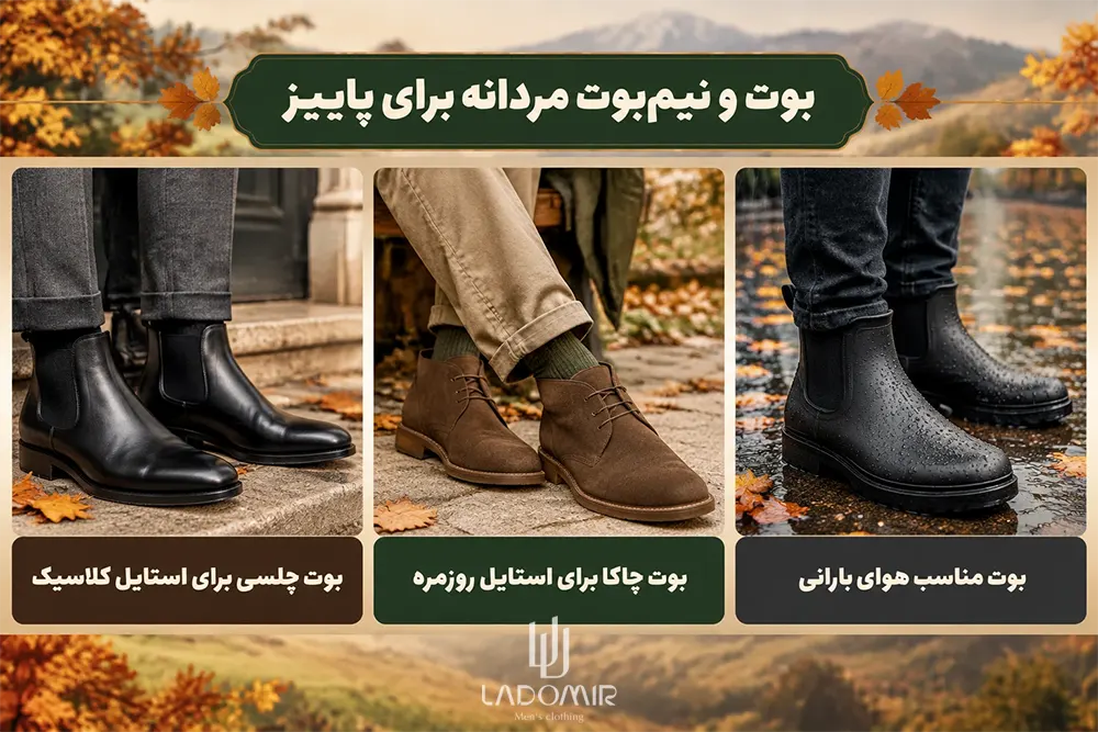 بوت و نیمبوت مردانه برای پاییز