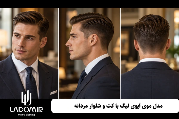 مدل موی آیوی لیگ با کت و شلوار مردانه